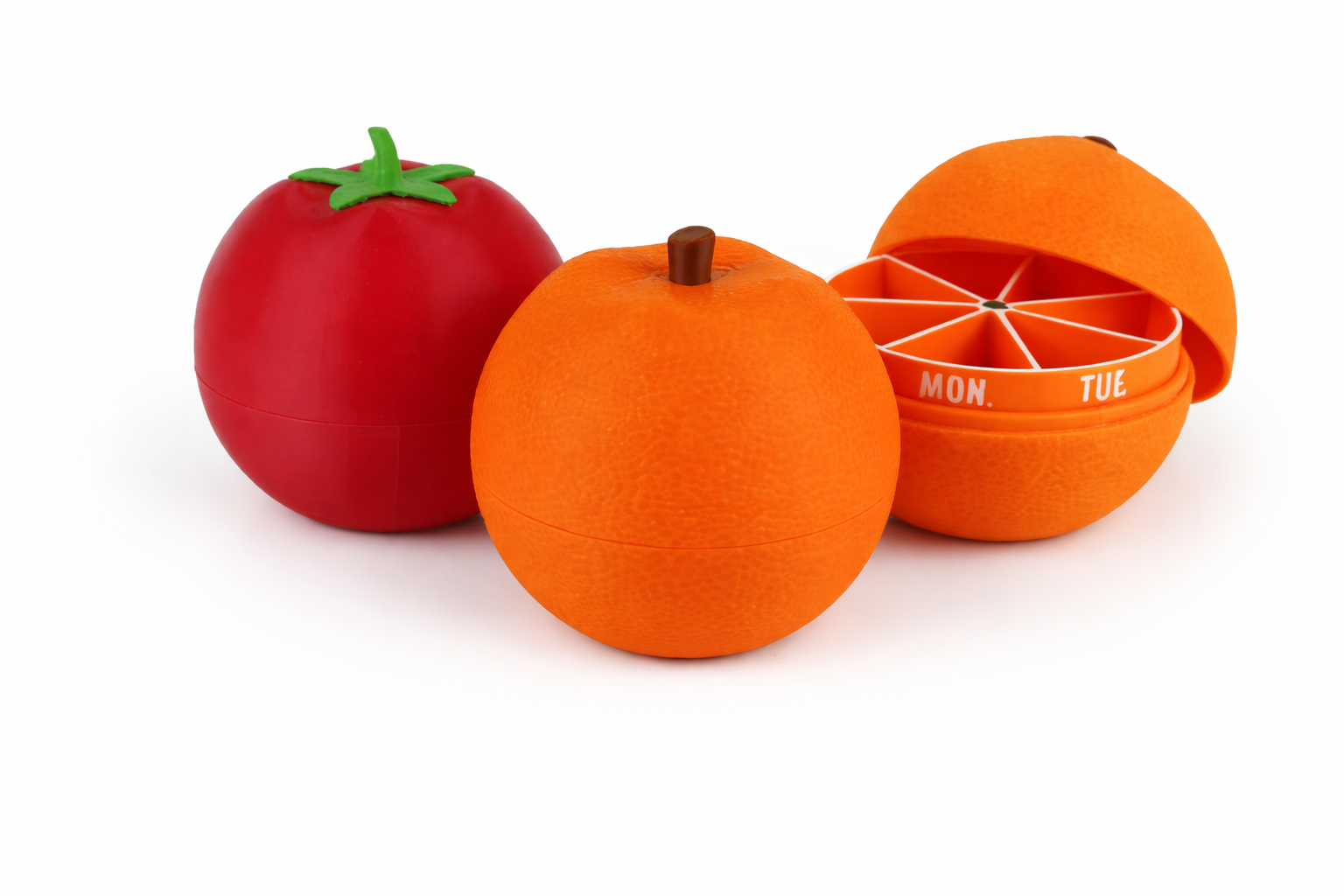 Fruit Pill Organizer - Weighted Weekly Vitamin Case