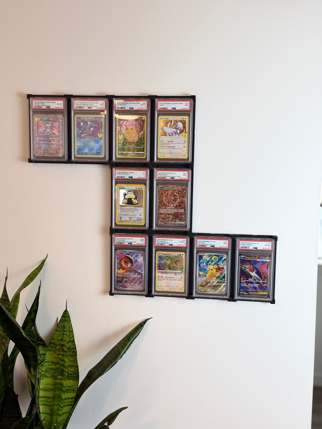 Modular Graded Pokémon Card Wall Display | Snap Together Card Frame System