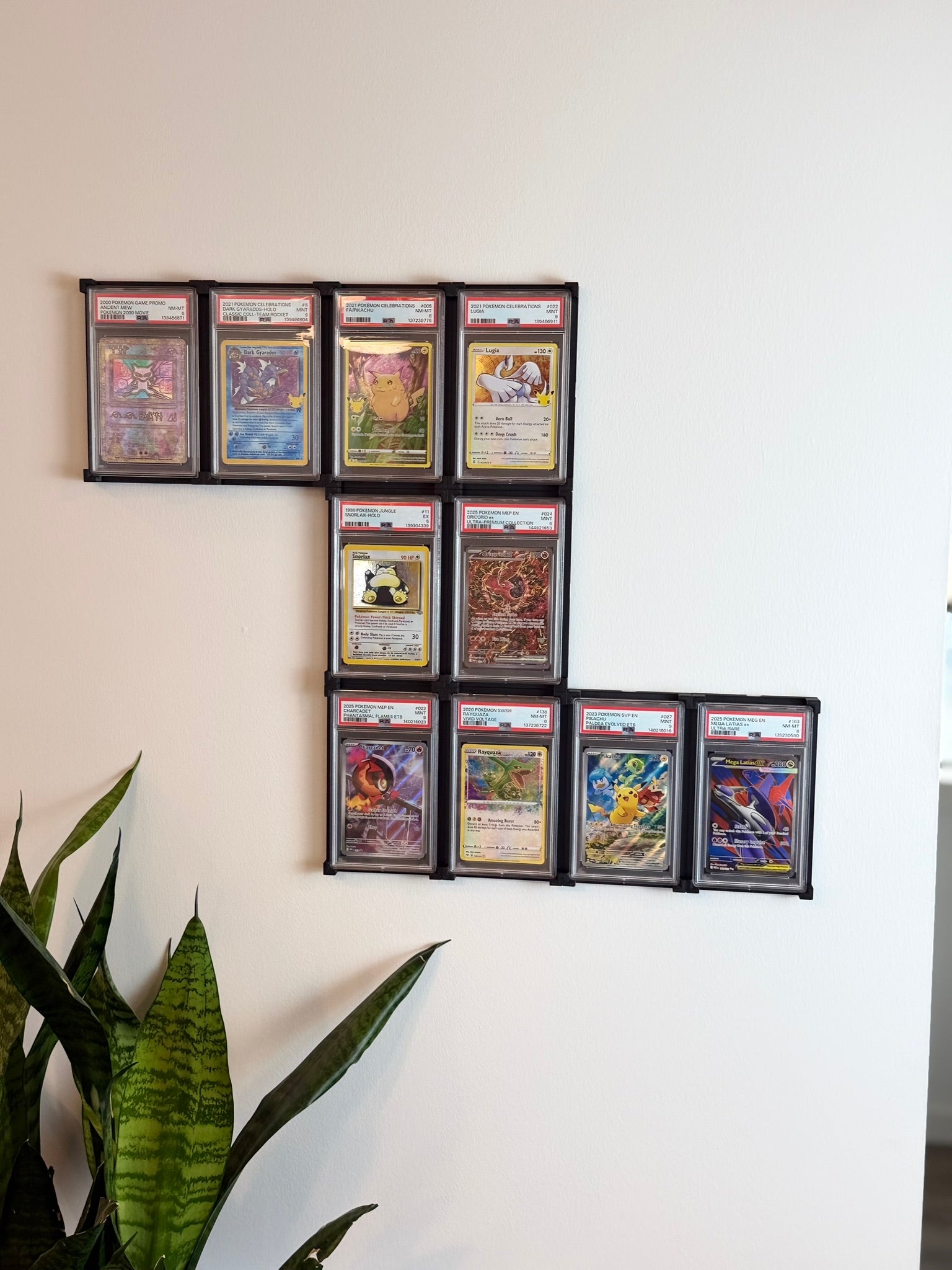 Modular Graded Pokémon Card Wall Display | Snap Together Card Frame System