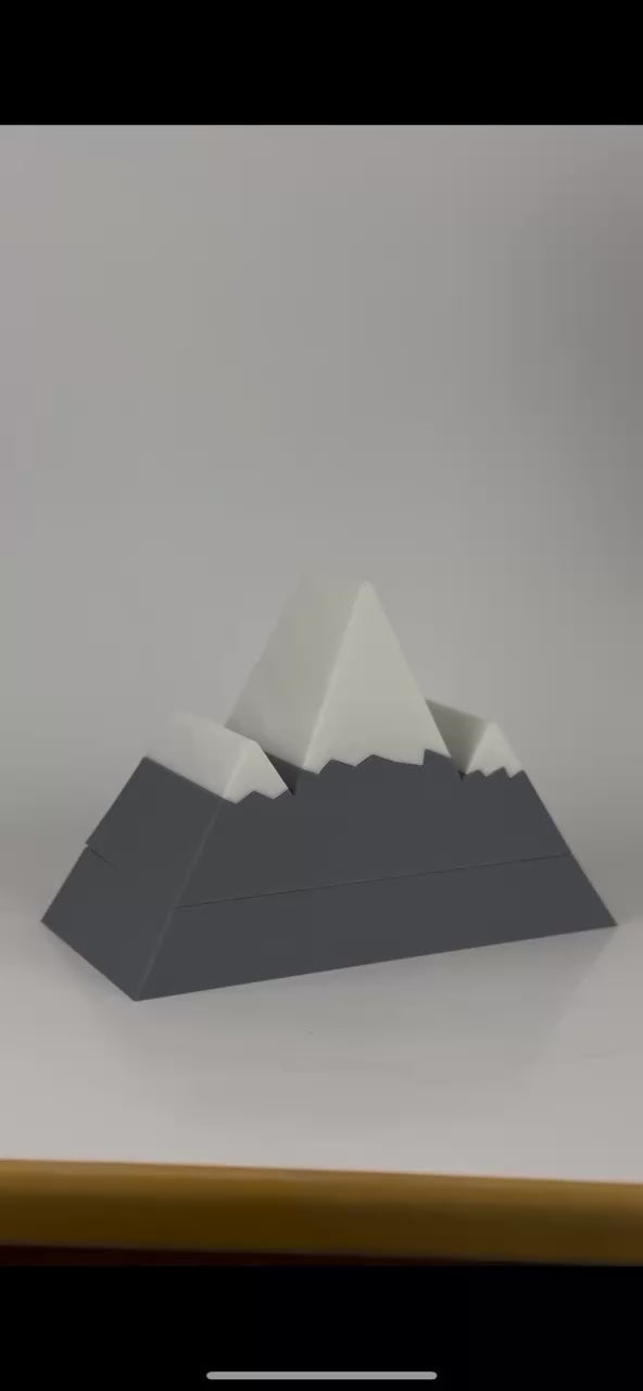 Mountain Pill Organizer: 7-Day Weekly Vitamin Case