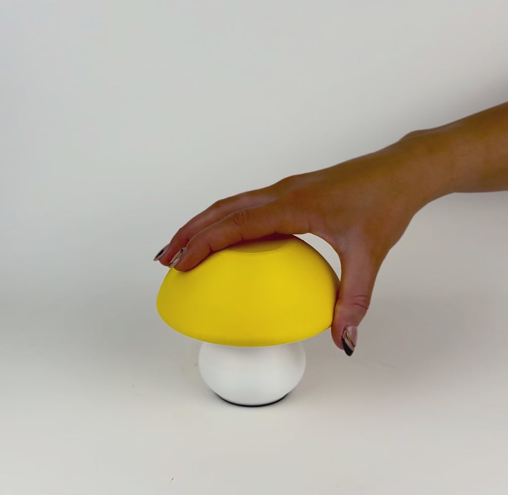 Mushroom Pill Organizer: 7-Day Weekly Vitamin Case with Weighted Base